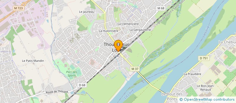 localisation de l'entreprise AQUASENSIA  THOUARE-SUR-LOIRE
