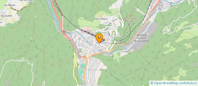 localisation de l'entreprise AQUASERVICES 73  MOUTIERS