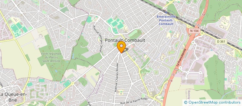 localisation de l'entreprise AQUASERVICES à PONTAULT-COMBAULT