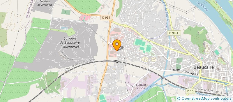 localisation de l'entreprise AQUASPORT à BEAUCAIRE