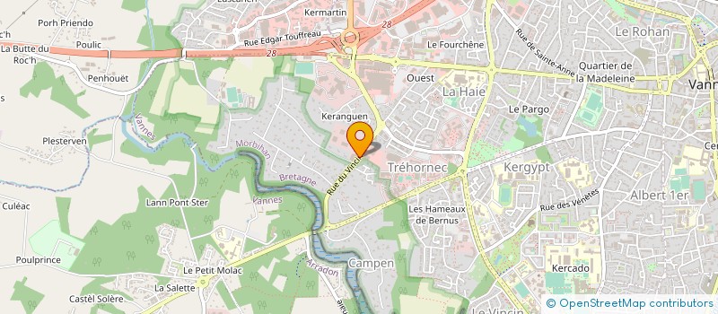localisation de l'entreprise AQUASPORT VANNES à VANNES