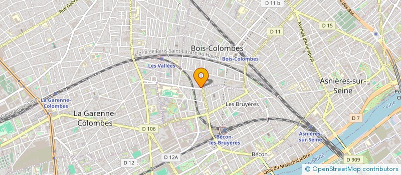 localisation de l'entreprise AQUASTRATE à BOIS-COLOMBES