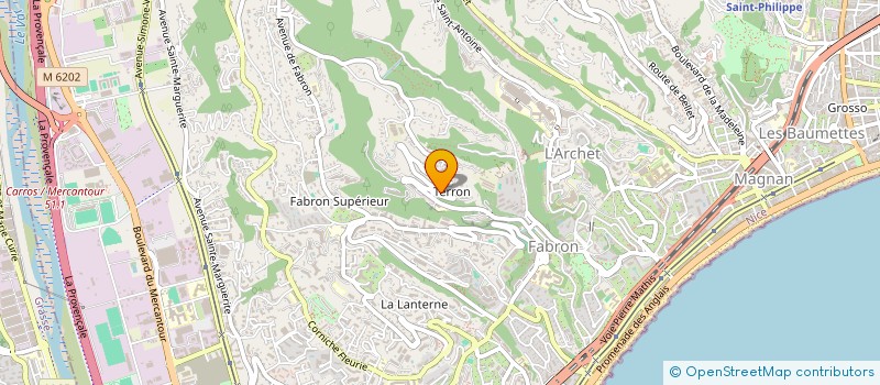 localisation de l'entreprise AQUASTREET  NICE