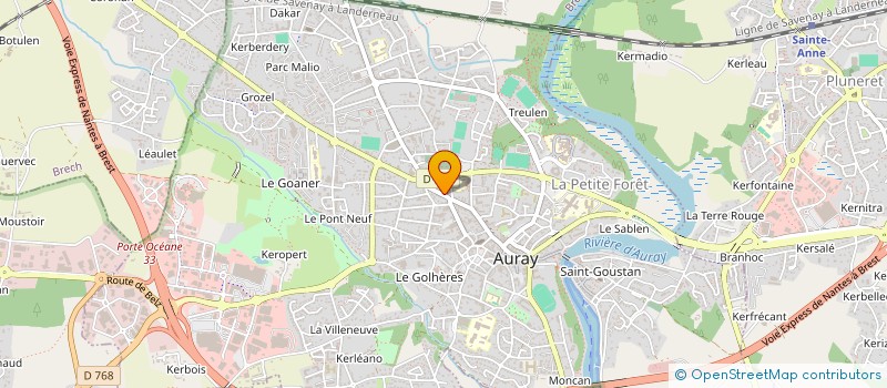 localisation de l'entreprise AQUASVELTE à AURAY