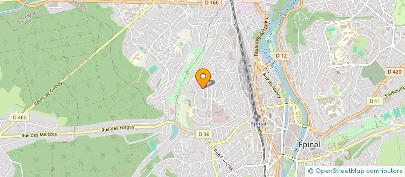 localisation de l'entreprise AQUATEC à EPINAL