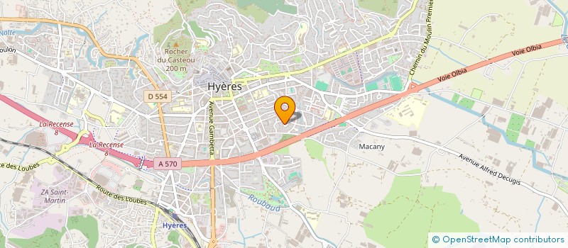 localisation de l'entreprise AQUATECH  HYERES