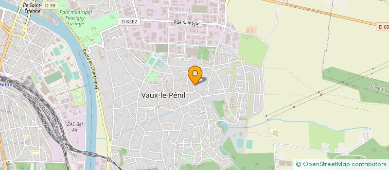 localisation de l'entreprise AQUATECH à VAUX-LE-PENIL