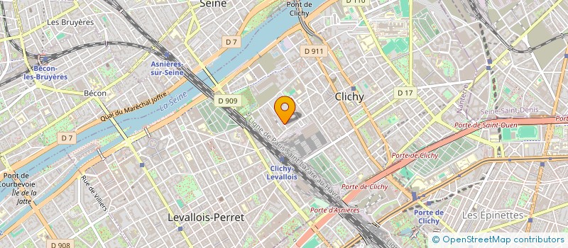 localisation de l'entreprise AQUATECH à CLICHY