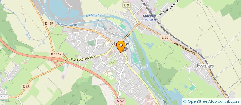 localisation de l'entreprise AQUATECHNIC à CHARMES