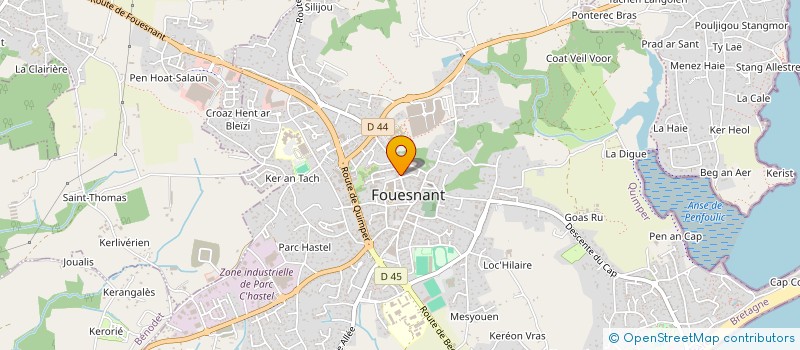 localisation de l'entreprise AQUATECHNIE à FOUESNANT