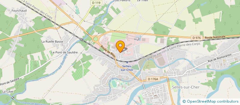 localisation de l'entreprise AQUATEL à SELLES-SUR-CHER