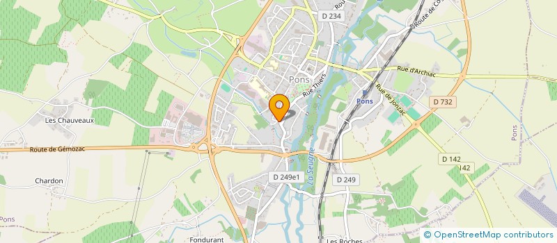 localisation de l'entreprise AQUATER  PONS