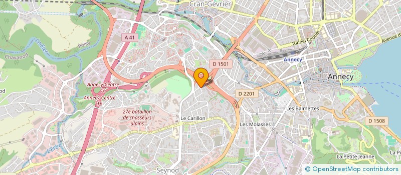 localisation de l'entreprise AQUATERRA FITNESS à ANNECY