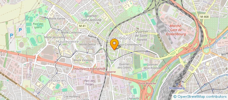 localisation de l'entreprise AQUATERRE à STRASBOURG