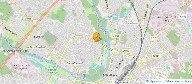 localisation de l'entreprise AQUATIC 16 à SAINT-YRIEIX-SUR-CHARENTE