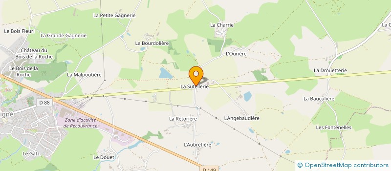 localisation de l'entreprise AQUATIQUE DE LA MOINE  GETIGNE