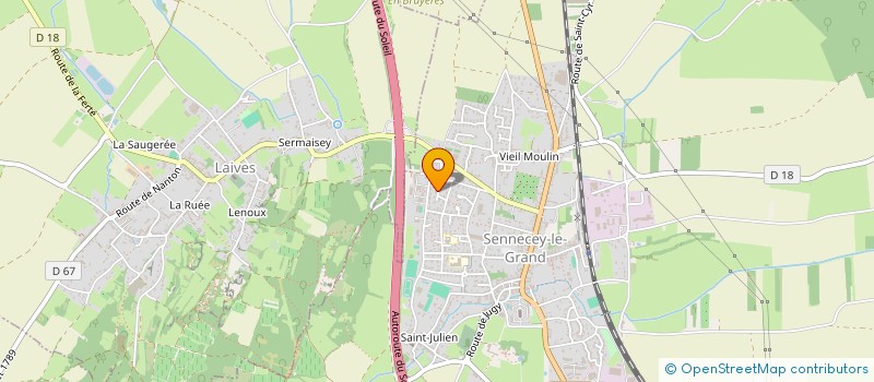 localisation de l'entreprise AQUATIQUE PISCINE  SENNECEY-LE-GRAND