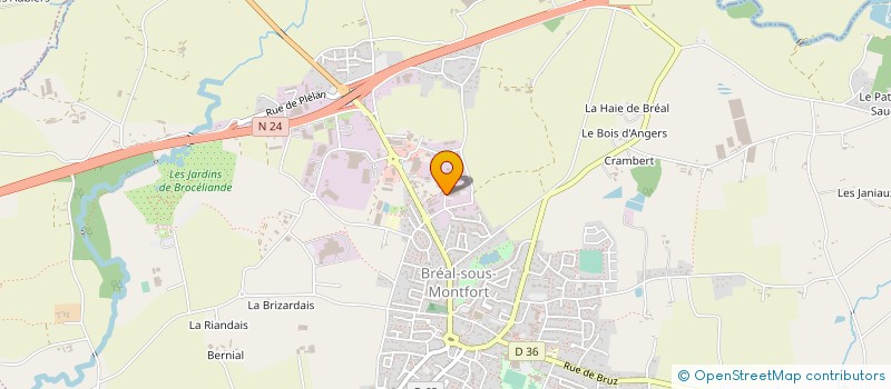 localisation de l'entreprise AQUATIRIS  BREAL-SOUS-MONTFORT