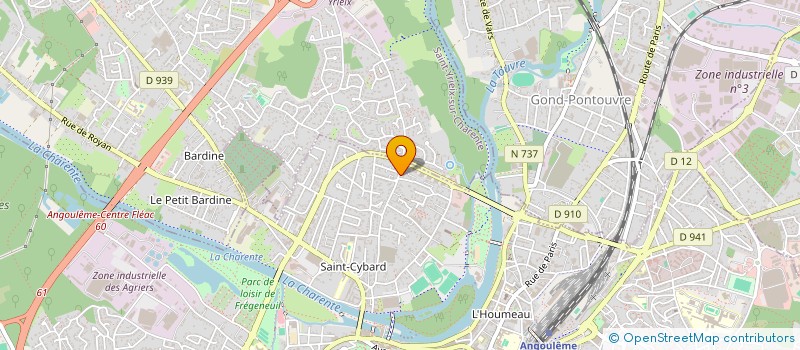 localisation de l'entreprise AQUATONIC à ANGOULEME