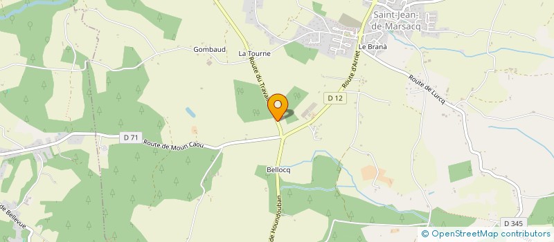 localisation de l'entreprise AQUATTITUDE SARL à SAINT-JEAN-DE-MARSACQ