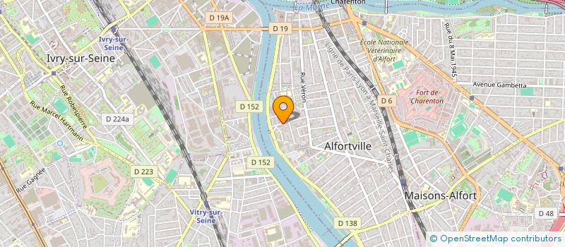 localisation de l'entreprise AQUATYCIA à ALFORTVILLE