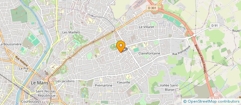 localisation de l'entreprise AQUAVENIR à LE MANS