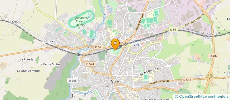 localisation de l'entreprise AQUAVIRE 14  VIRE NORMANDIE