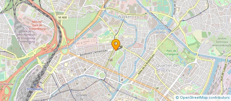 localisation de l'entreprise AQUAVISION à STRASBOURG