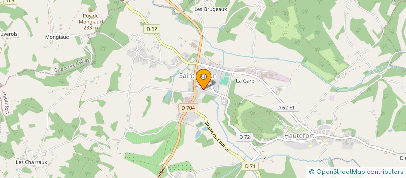 localisation de l'entreprise AQUAZEN'ATTITUDE  HAUTEFORT