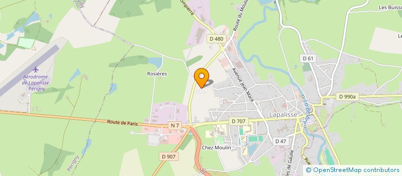 localisation de l'entreprise AQUAZEN SERVICES  LAPALISSE