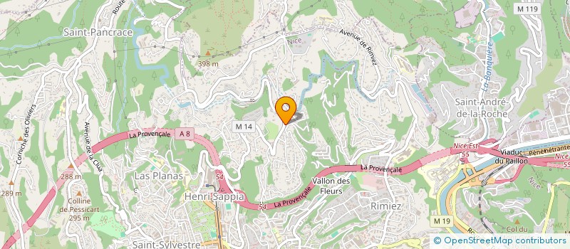 localisation de l'entreprise AQUAZUL  NICE