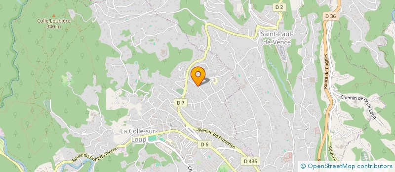 localisation de l'entreprise AQUAZUR DISTRIBUTION à LA COLLE-SUR-LOUP