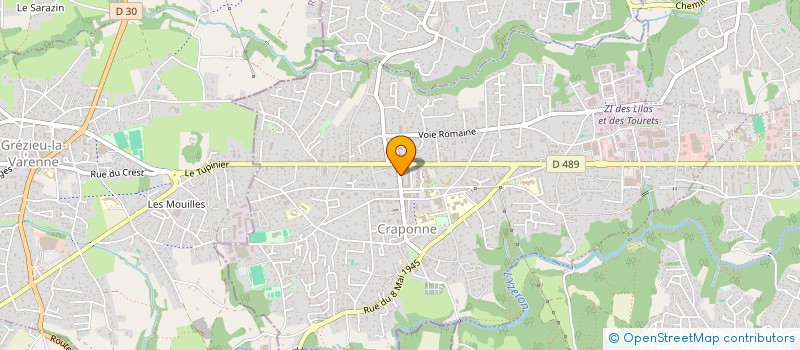 localisation de l'entreprise AQUEDUCS DEVELOPPEMENT  CRAPONNE