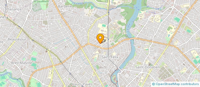 localisation de l'entreprise AQUELLE à NANTES