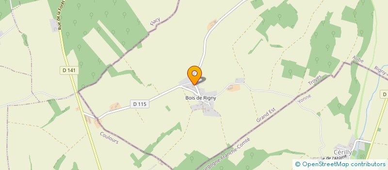 localisation de l'entreprise AQUEOS à RIGNY-LE-FERRON