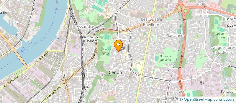 localisation de l'entreprise AQUI-BAT-CONSTRUCTIONS à CENON