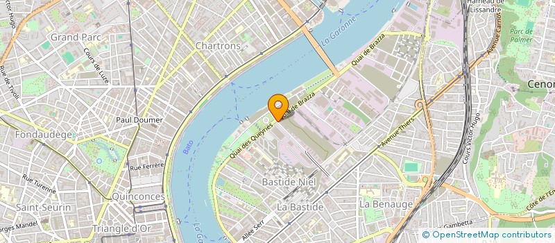 localisation de l'entreprise AQUI BTP à BORDEAUX