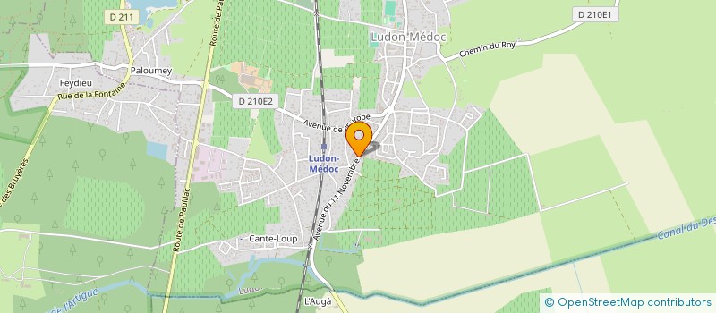 localisation de l'entreprise AQUI-GAZ à LUDON-MEDOC