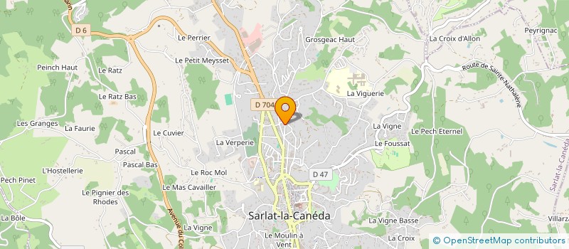localisation de l'entreprise AQUI PROD'SARL  SARLAT-LA-CANEDA