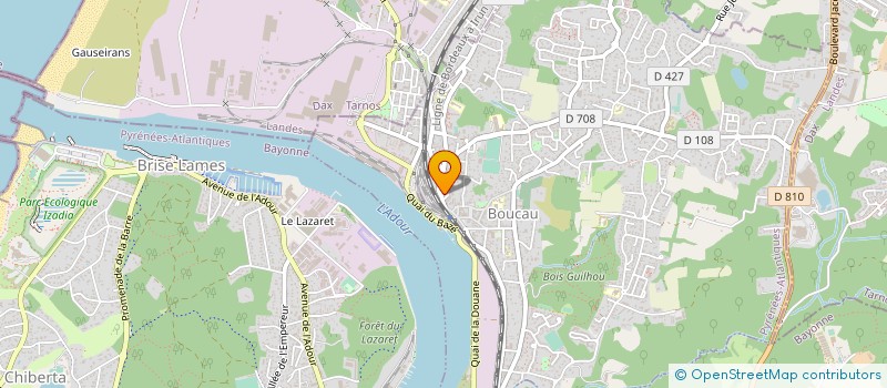 localisation de l'entreprise AQUI SUD  BOUCAU