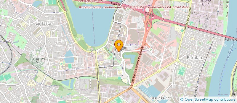 localisation de l'entreprise AQUI TELECOMS à BORDEAUX