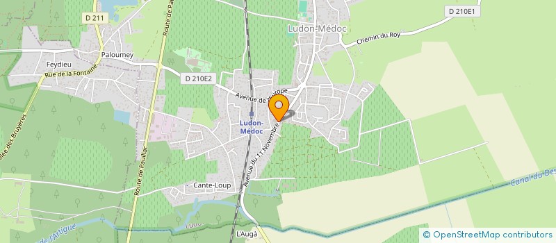 localisation de l'entreprise AQUI-THERM à LUDON-MEDOC