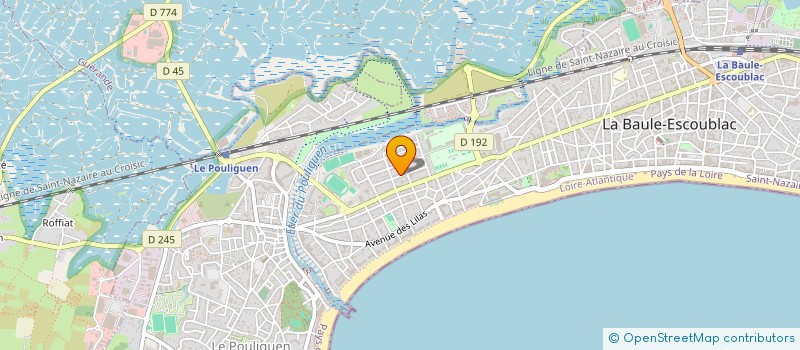 localisation de l'entreprise AQUIB  LA BAULE-ESCOUBLAC