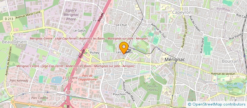 localisation de l'entreprise AQUIBAT MULTISERVICES  MERIGNAC