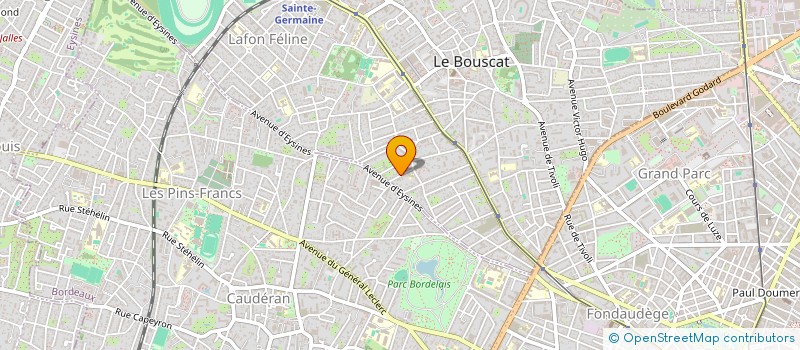 localisation de l'entreprise AQUIDURABLE  LE BOUSCAT