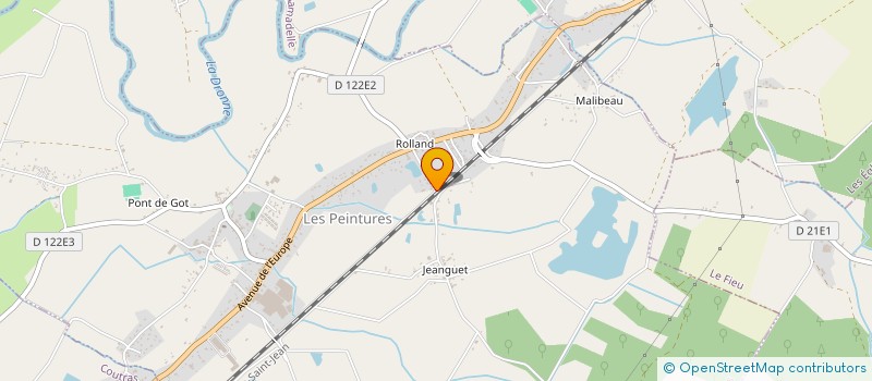 localisation de l'entreprise AQUIFILM à LES PEINTURES