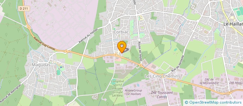 localisation de l'entreprise AQUIGAZ CHAUFFAGE  SAINT-MEDARD-EN-JALLES