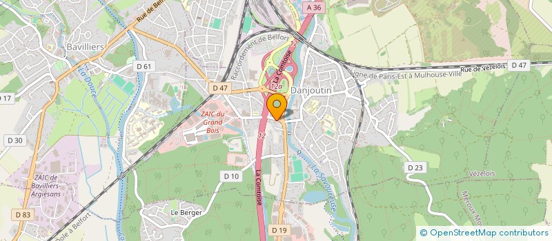 localisation de l'entreprise AQUIGEN  DANJOUTIN