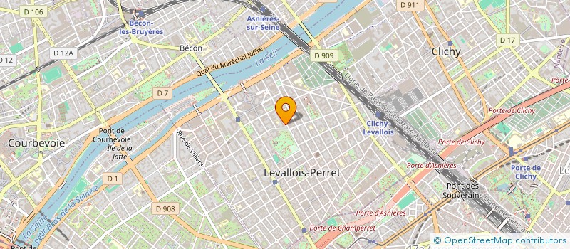 localisation de l'entreprise AQUILA à LEVALLOIS PERRET