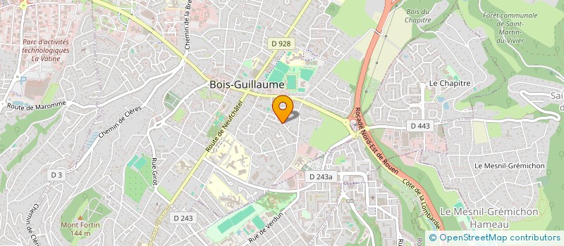 localisation de l'entreprise AQUILA à BOIS-GUILLAUME